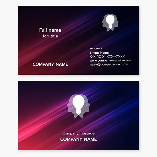 Psychologist, psychotherapist, psychoanalyst | Business card template