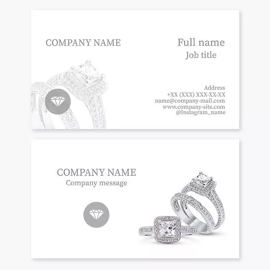 Jewelry Business Card Template