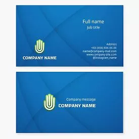 Abstract Hand Logo Business Card Template