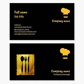 Business card template Cafe, restaurant