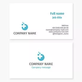 Medical Healthcare Wellness Business Card Template