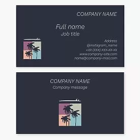 Surf Shop Business Card Template