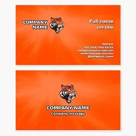 Tiger Business Card Template