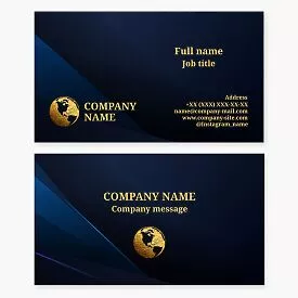 World Globe Business Card Template