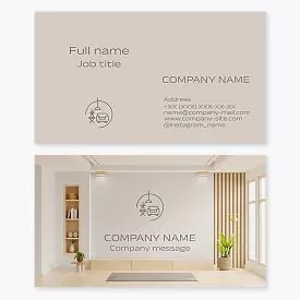 Home Decor | Sofa | Furniture | Business Card Template