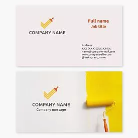 Painting Service Business Card Template