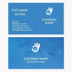 Water Business Card Template