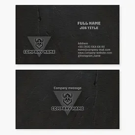 Business card template. Viking. A symbol of courage, bravery, and a sense of adventure.