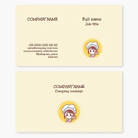Business card template. Cooking. Cake and pastry baking. Children's party cakes.