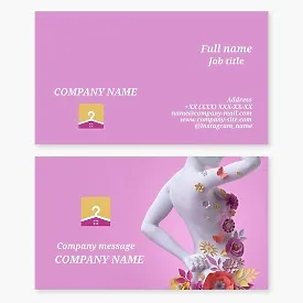 Business card template. Cloth. Clothing store.