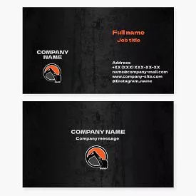 Construction Business Card Template