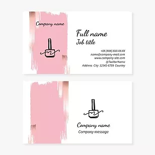 Nail Salon Business Card