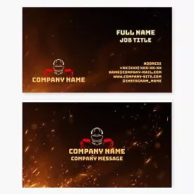 Football Business Card Template