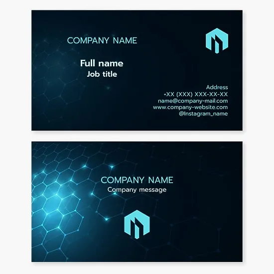 Business card template. High-rise building. Construction.