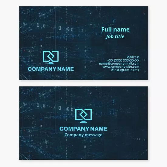 Network Engineer Business Card Template