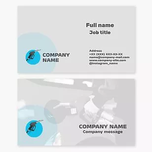 Gas Petroleum Fuel Business Card Template