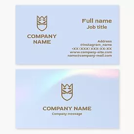 Owl Shield Logo | Business Card Template