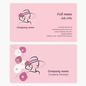 Beauty salon business card template