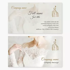 Wedding salon business card template