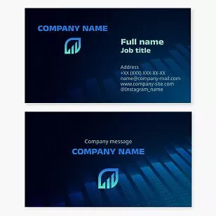 Statistics Finance Graph Data Business Card Template