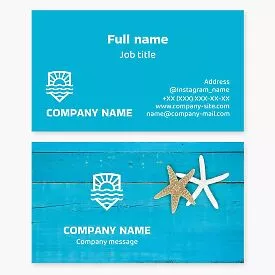 Travel Agency Business Card Template