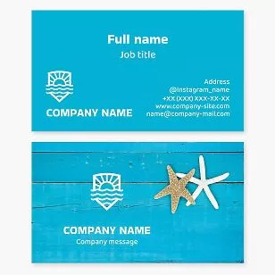 Travel Agency Business Card Template