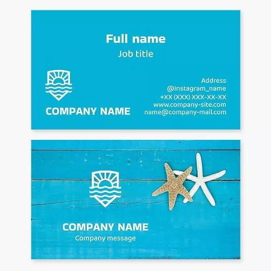 Travel Agency Business Card Template