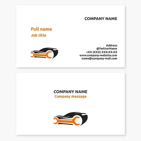 Automotive Repair Business Card Template