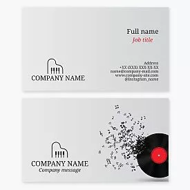 Music Business Card Template