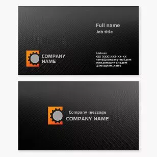 Cogwheel Logo Business Card Template