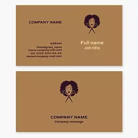 Hair Salon Business Card Template