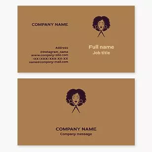 Hair Salon Business Card Template