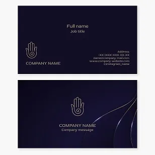 Business card template. Witchcraft, fortune telling, sorcery, divination.