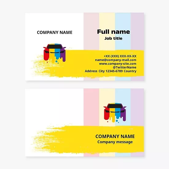 Vehicle Painting Business Card