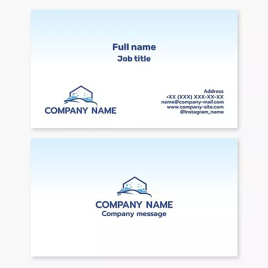 Car Detailing Service Business Card Template