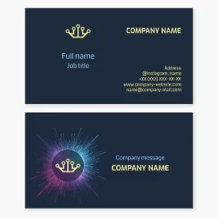 Electronics business card template