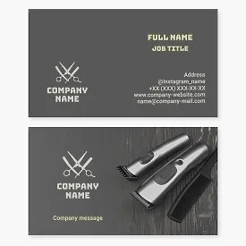 Barber Business Card Template