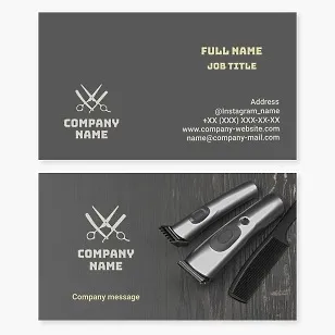 Barber Business Card Template