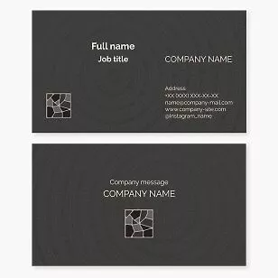 Stone Masonry Business Card Template