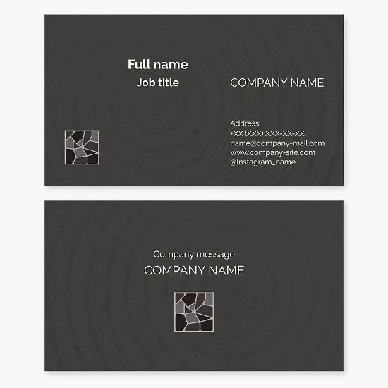 Stone Masonry Business Card Template