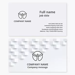 Simple White  Business Card 