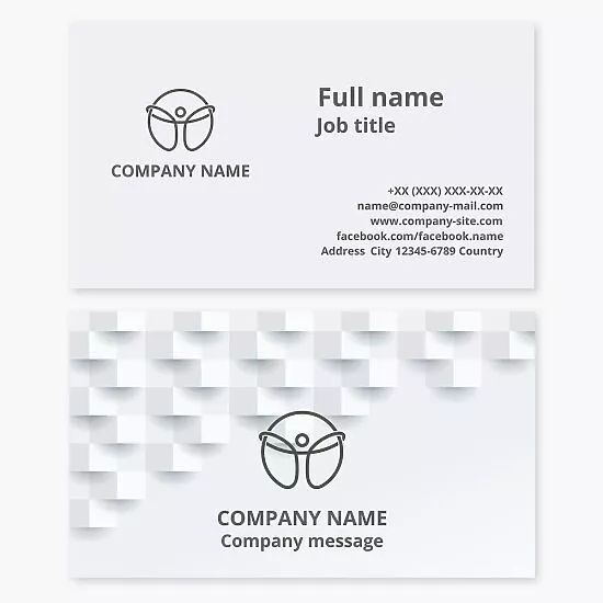 Simple White  Business Card 