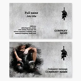 Fitness business card template
