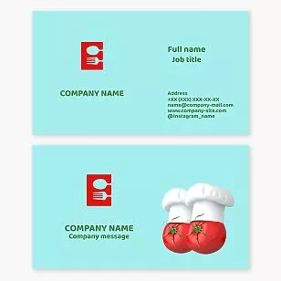 Chef Restaurant Business Card Template