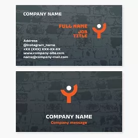 Psychology business card template