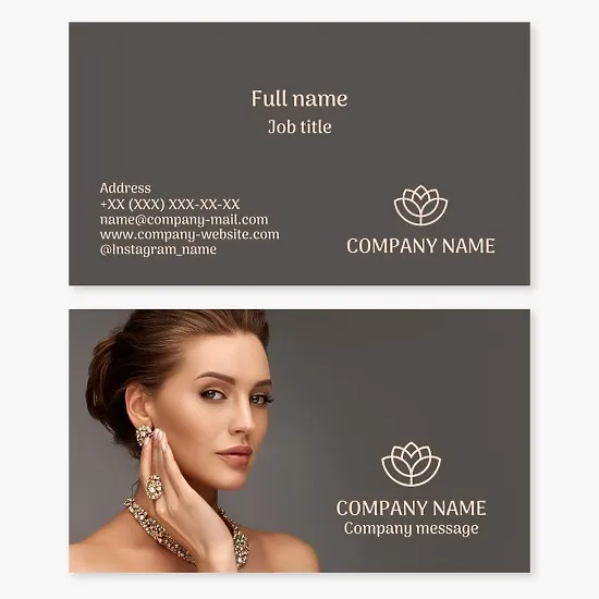 Jewelry Shop Business Card Template