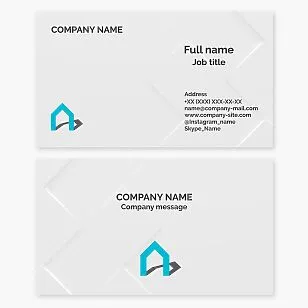 Business card template. Realtor. Real estate sales and rentals.