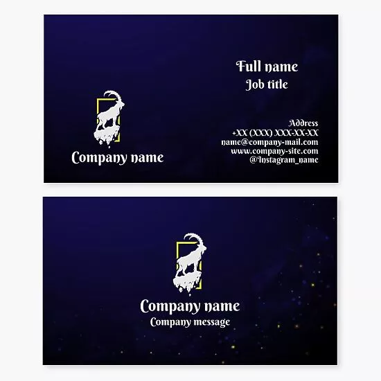 Mountain Ram Business Card Template