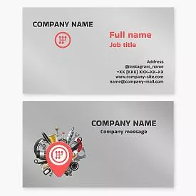 Auto Parts Business Card Template