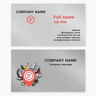 Auto Parts Business Card Template